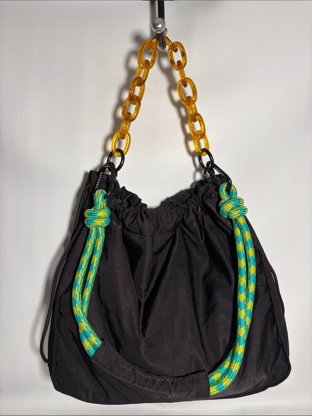 Rotunda Sant Hobo Bag Black Convertible